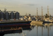 Greve rusesti in portul avariat din orasul Odesa din Ucraina