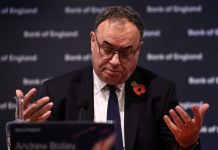 Guvernatorul Bancii Angliei atenueaza sperantele de reducere a ratei dobanzii